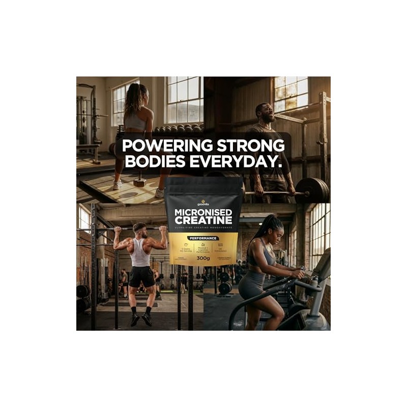 Micronised Creatine Monohydrate Powder | 2 Month Supply, 300g, 60