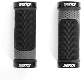 SENQI Bike Grips, Lightweight Bicycle Grips 130mm & 130mm, 130mm & 90mm, 90mm and 90mm, Fits 22.2mm Handlebars, Non-Slip Grips, Suitable for Multi-Speed Bikes, Mountain Bikes,