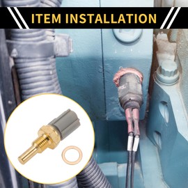 REPAIROCK Coolant Temperature Sensor for Toyota 4Runner 1988-1995 Water Temperature Temp Sender Sending Unit Sensor No.8942220010 Gold Tone