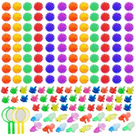 Funk Doggie Goldfish Scooping Toy, Ennichi Scoop, Goldfish, Soft Sea Urchin Ball, Set of 140, Poi, Simulation Mini Goldfish, Floats on Water, Festivals, Home Festivals, Gift Set, Super Bowl Scooping