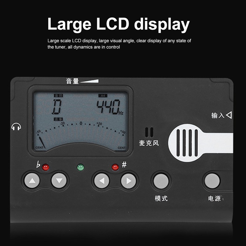 MT 70B Digital Metronome Tuner Tone Generator Guzheng Tuner with