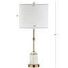 JONATHAN Y JYL5003A-SET2 Harper 27" Marble/Crystal LED Table Lamp Modern,Contemporary,Glam