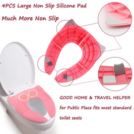 Gimars Folding Toilet Seat For Children, Travel Potty, Blue