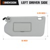 Sun Visor with Light for 2013-2018 Nissan Pathfinder, 2014-2017 Infiniti
