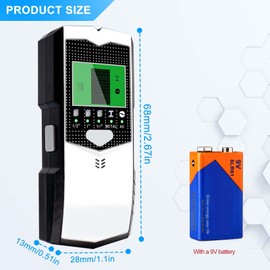 Cable Finder Locating Device: 5-in-1 Wall Scanner Detector Multifunctional Stud Finder with LCD Display and Alarm Metal Detector Cable Finder AC Power Line for Finding Power Lines Wooden Beams