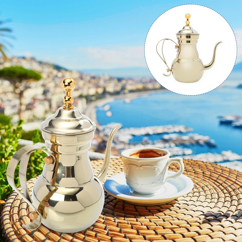 Zerodeko Arabic Coffee Pot Sauce Stainless Steel