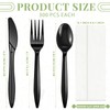 Uiifan 1200 Pcs Plastic Silverware Sets Individually Wrapped Plastic Utensils