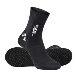 ZCCO Wetsuit Socks 1.5 mm & 3 mm Neoprene Socks for Men Women Diving Snorkeling Swimming Surfing Water Sports, 3 mm black