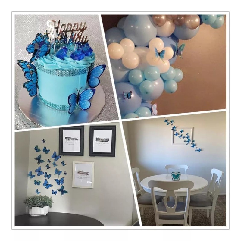 generic 108 Piezas Mariposas Decorativas Pegatina Pared