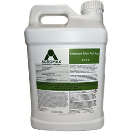 18-3-6 Liquid Fertilizer (2.5 Gallons), by AGROMAX - Turf Grass and Lawn Liquid Fertilizer Enhanced with Micronutrients, Seaweed Extract and Fulvic Acid.