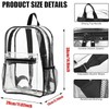 Grzhiyi Water Resistant Transparent Backpack,Clear Bag Backpacks PVC, Boys, Girls,
