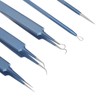 5pcs Blackhead Remover Professional Stainless Blue Acne Needle Tool Set
