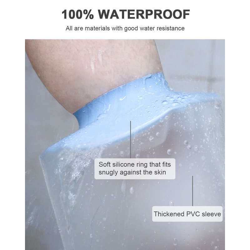 CureSquad Waterproof Foot Cover for Shower, Soft Comfortable Cast Cover