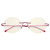 Eyekepper Frameless Progressive Glasses Multifocus Readers Blue light Filter Round