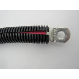 Custom Battery Cables kit Compatible with Positive 82” Right Battery Cable for 2003-2018 Dual battery Dodge Cummins with military terminal, loom and cover