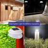 MOLEBIT Solar Gutter Lights Outdoor, 9 LED, Super Bright, Waterproof,