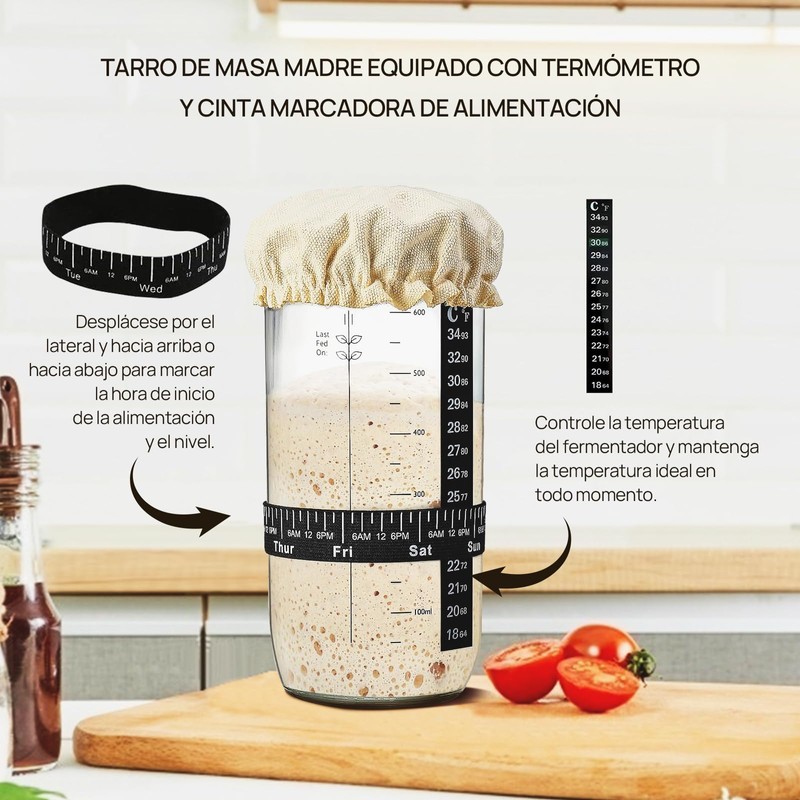 Kit de inicio de masa madre para pan - Tarro