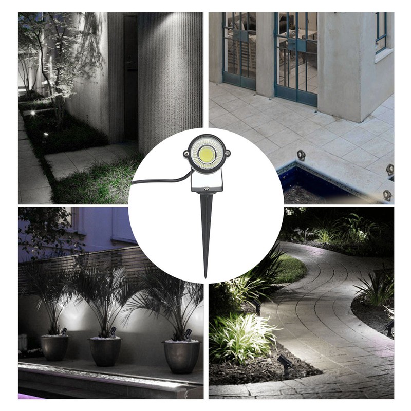 Aluminum LED 5W COB Lawn Lamp 1M Line IP65 Waterproof