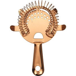 Arcata, 4-Prong Bar Strainer, 6 1/8"L x 4 1/2"W, S/S, Copper Finish
