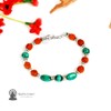 RUDRA CENTRE Rudraksha and Malachite Bracelet
