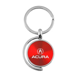 AU-TOMOTIVE GOLD Spinner Key Ring for Acura (Red)