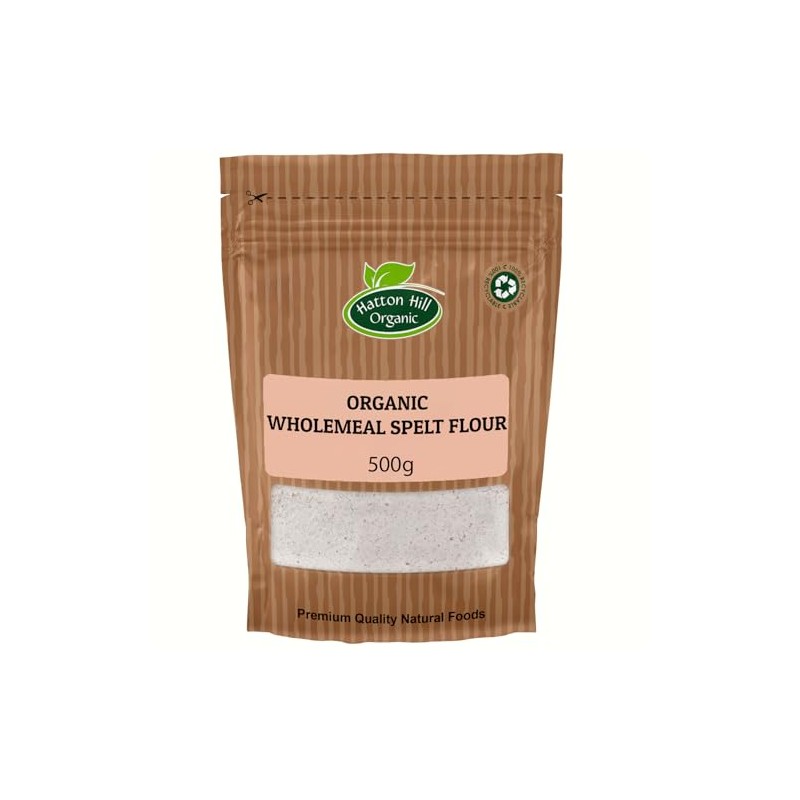 Organic Wholemeal Spelt Flour 500g by Hatton Hill Organic |
