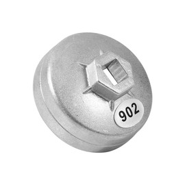 Oil Filter Wrench, Universal 67 mm 14 Flute Aluminium Cap Oil Filter Wrench Cartridge Cap Housing Removal Wrench Socket Wrench