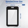 6Pcs ID Badge Holder, Hard Plastic ID Card Holder for