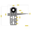 Schellenberg 83700 Maxi Roller Shutter Ready Box Bearing, Height-Adjustable Wall