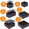 Anyoneer Under Bed Shoe Storage Organizer,Sturdy Structure,Adjustable Dividers,Reinforced Handle,Sturdy Zipper,Fits