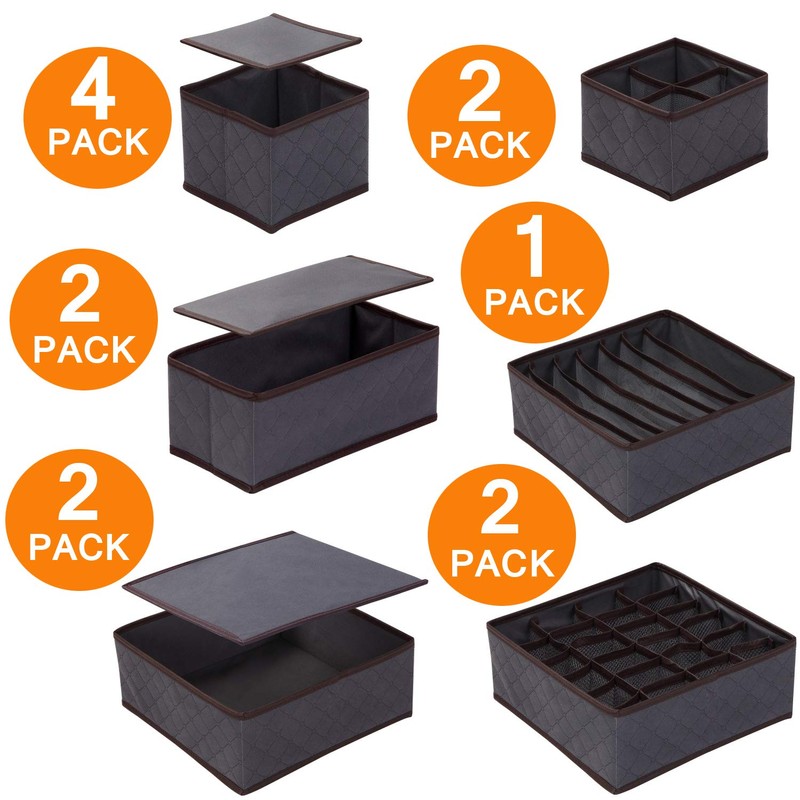 Anyoneer Under Bed Shoe Storage Organizer,Sturdy Structure,Adjustable Dividers,Reinforced Handle,Sturdy Zipper,Fits