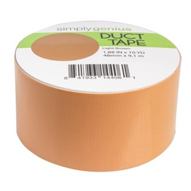 Simply Genius (Single Roll) Patterned Duct Tape Roll Craft Supplies for Kids Adults Colored Duct Tape Colors, Light Brown