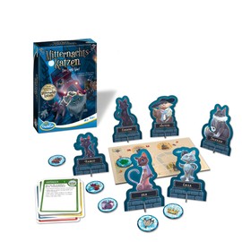 ThinkFun 76483 - Midnight Cats - The Logic Game for Boys and Girls from 8 Years. A Deduction Game in the Fantastic World of Midnight Cats, Turquoise Green