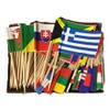 WindStrong Box of 100 Multicolor World Flags Toothpick Flags, Perfect