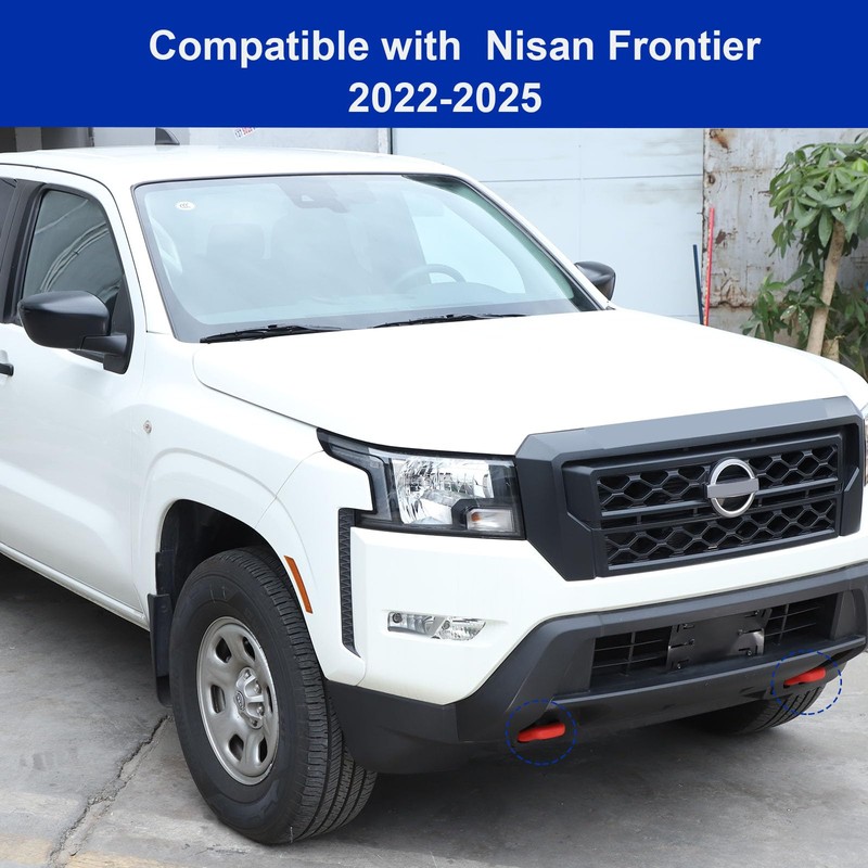 Car Front Bumper Tow Hook Cover Compatible with Nisan Frontier