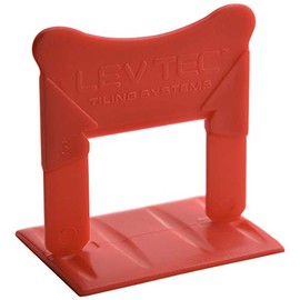LEVTEC 132inch (1mm) Red Tile Leveling Clips (250pc bag) by Russo Trading Company, Light Gray