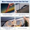 Bewudy 6 Pcs Car Micro Squeegee Curves Slot Tint Tool