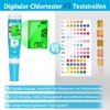 pH Chlor Messgerät, Pool pH Leitfähigkeit Messgerät, Digitales ORP Messgerät,