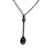 Mini Spoon Pendant Charm with Necklace Silver Colour Dispenser 45