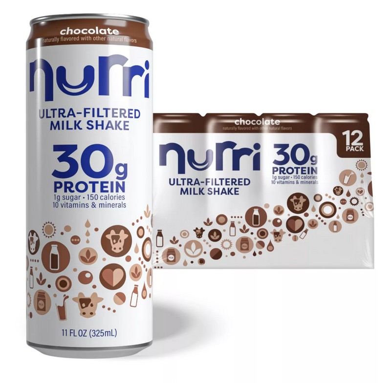 Nurri 30g Chocolate Ultra-Filtered Milkshake 11 fl. oz., 12 pk.