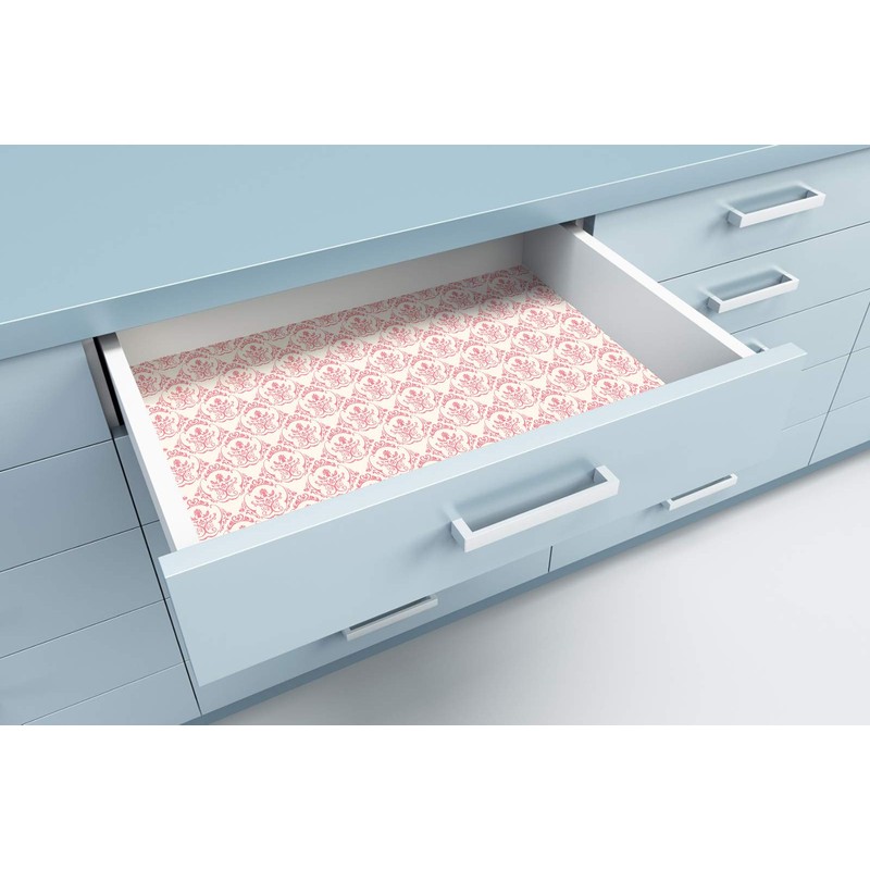 SCENTORINI Rose Sandalwood Scented Drawer Liners, Scent Paper Liners for