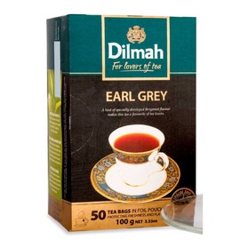 Dilmah Earl Grey Tea 300 Tea Bags- Finest Pure Ceylon Black Tea with Bergamot Flavor Box Sri Lanka Dilmah Tea Bags in Foil Pouch - 600g (21.1 oz)