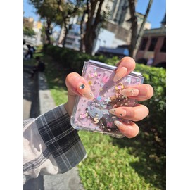 [In-store special discount] Balsam Water Coral Magnetic Gel Handmade Nail Tips - Coffin Egg / [입점초특가할인]봉숭아물 코랄빛 자석젤 수제네일팁 - 코핀에그