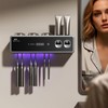 Wall Mounted Toothbrush Holders, Automatic Toothpaste Dispenser, 3 Cup Rechargeable