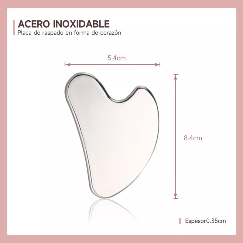 buriran Herramienta De Masaje Para Raspar Gua Sha De Acero