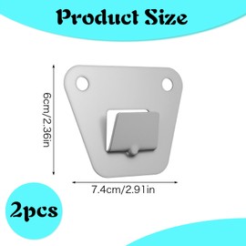 Sorcristy 4 Set Wall Mounting Fan Brackets,Heavy Duty, Solid Steel Fan Wall Mount Bracket with Fastening Screws, Oscillation Fans Hidden Holder for Home, Bedroom, Gym & Office