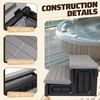 HECASA 2 Steps 36" Deluxe Deck Patio Spa Hot Tub