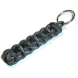 RedVex Thin Line Paracord Key Chain/Key Fob - Choose your colors - 3", 4", 6", and 8" Lengths (Qty-1) (Reflective OD Green with Black Line, 4-inch)