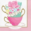 Creative Converting Floral Tea Party Teacup Napkins, 16 ct, Multicolor,