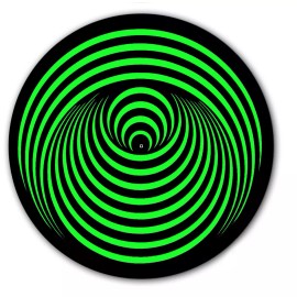 Plastic Waffles DJ Vertigo Lime Green Record Slipmat Turntable 12" LP Scratch Pad Audiophile x1